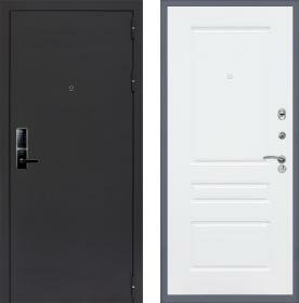 Дверь входная (стальная, металлическая) Сенатор Практик 3К Electro 5230 ФЛ-243 quot;Силк сноуquot; с электронным замком