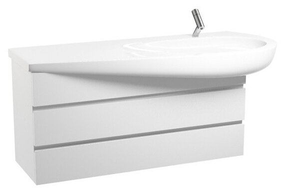 Тумба для ванной Laufen Alessi (4.2450.0.097.631.1) (99.4 см) (белый глянцевый) (право-ориентирована)