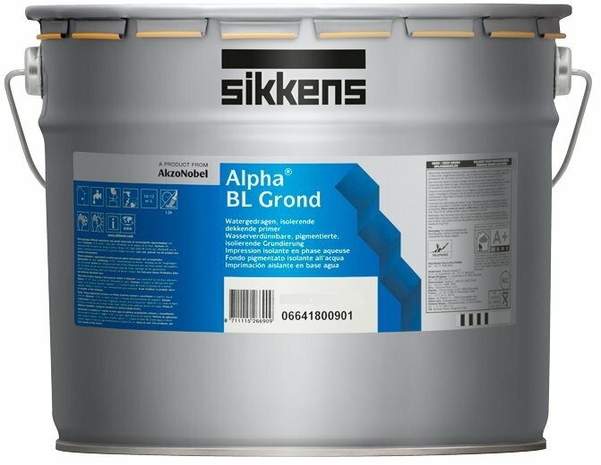 Краски для стен SIKKENS ALPHA BL GROND краска грунтовочная для стен на водной основе, BS W05 (10л)