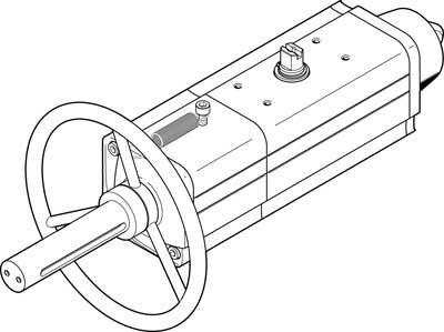 Неполноповоротный привод Festo DAPS-0120-090-RS3-F0710-MW