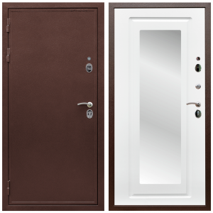 Входные двери для квартир Дверь входная Армада Престиж 2 Антик медь / МДФ 16 мм ФЛЗ-120 Ясень белый