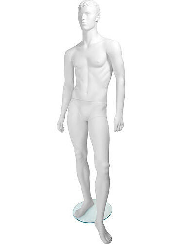 Манекен мужской белый скульптурный Tom Pose 01