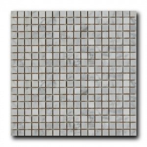 Мозаика из натурального камня ArtNatura Marble Mosaic Bianco Carrara (плитка 15x15 мм), лист 305x305 мм (0,47 м2/упак.)