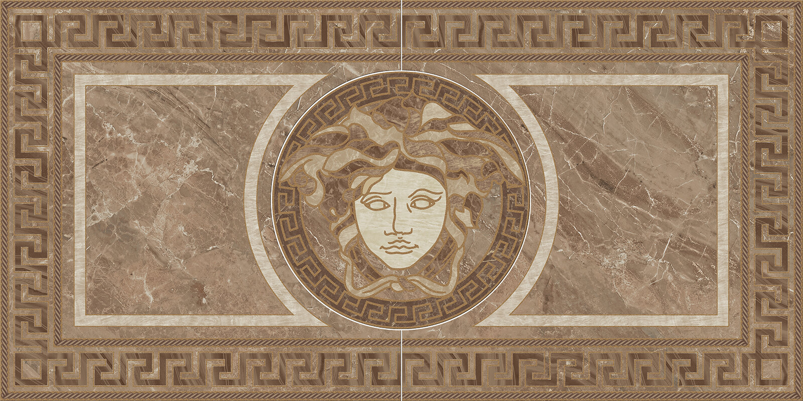 Плитка керамогранит Versace Marble 2404370_ROSONE MARRONE ( шт)