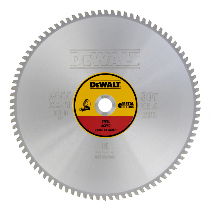 Пильный диск по алюминию DeWalt Ф355/25.100 TCG-5° DT1917-QZ