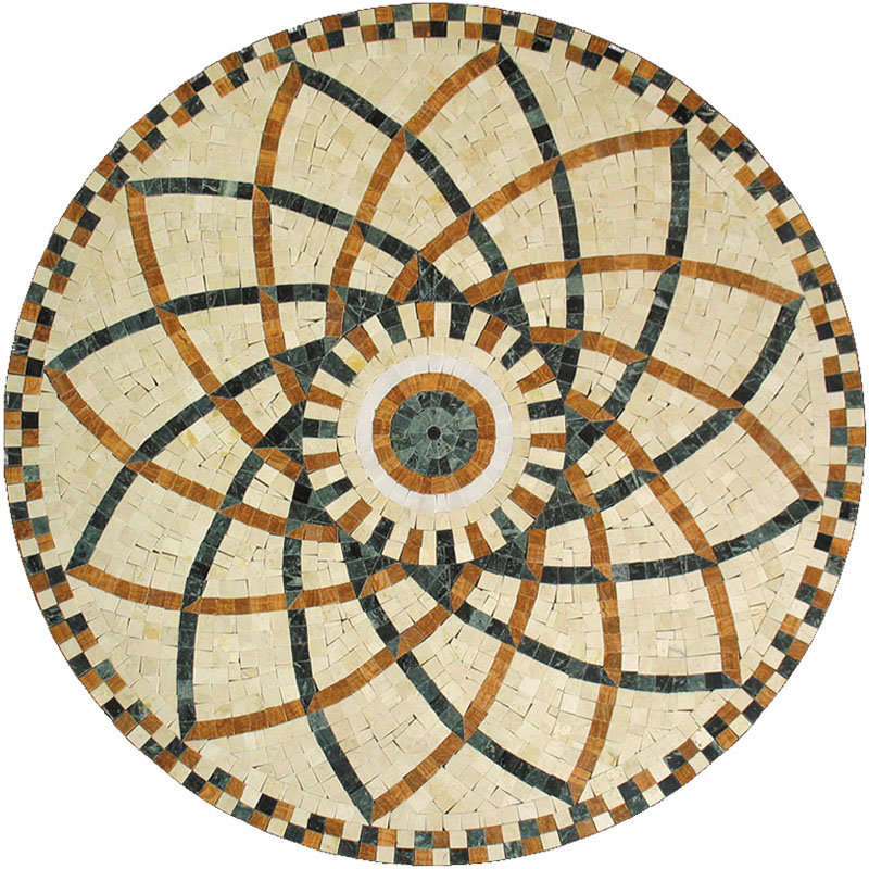 Декор напольный Natural Mosaic Мозаичные розоны PH-15 1000x1000 мм (Мозаика)
