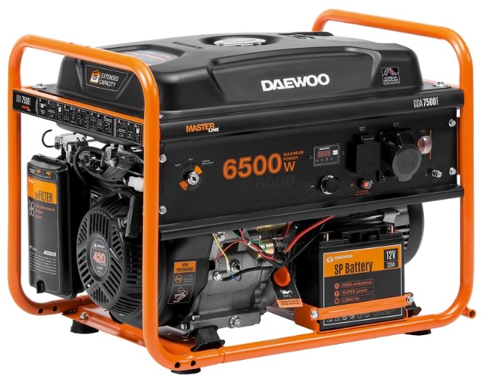 Бензиновый генератор Daewoo Power Products GDA 7500E (6000 Вт)