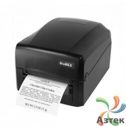 Принтер этикеток Godex GE300 термотрансферный 203 dpi темный, Ethernet, USB, RS-232, 011-GE0E12-000