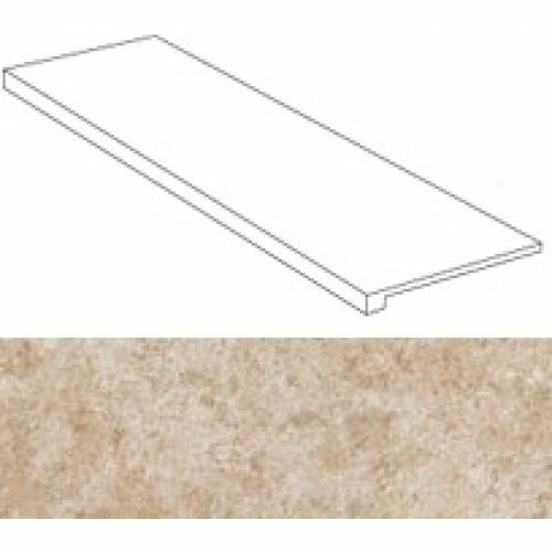 Ступень ASOW Sunrock Rapolano Beige Scalino 33x90 Atlas Concorde Italy