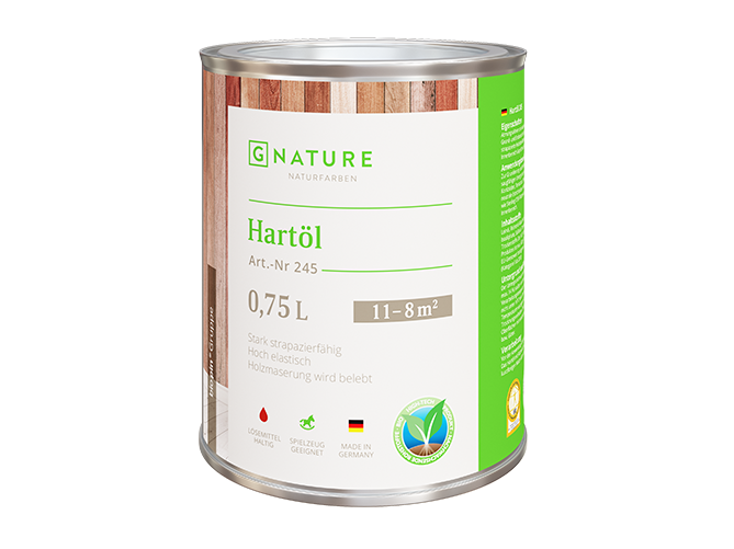 GNature Масло твердое GNature 245 Hartöl (Цвет-3006 Пастельный светло-зелёный Объём-10 л.)