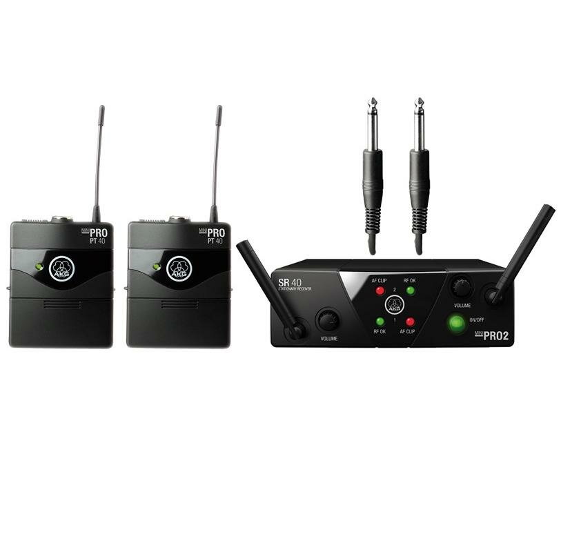 Радиосистемы инструментальные AKG WMS40 Mini2 Instrumental Set US25AC (537.5/539.3МГц)