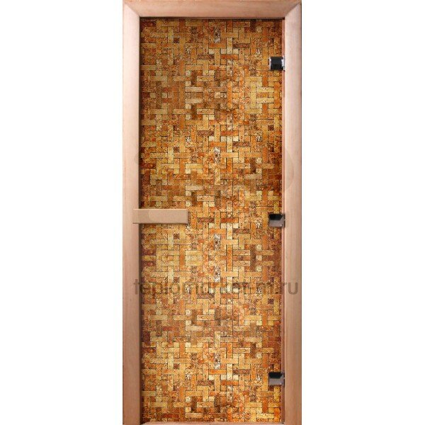 Дверь для бани DoorWood Фотопечать А054, 1900x700 мм