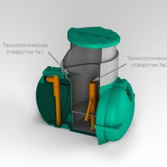 Септик quot;Загородныйquot; зелёный/черный