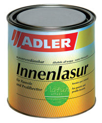 Декоративная лессирующая приглушенно-матовая лазурь Innenlasur UV 100 - 10 л, Eiche Innen, Производитель: Adler