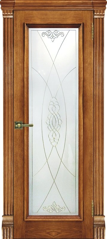 Межкомнатная дверь Regidoors Elegante Classico Тоскана Patina Antico со стеклом Мираж