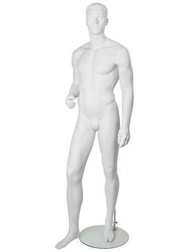 Манекен мужской скульптурный белый IN-31Alex-01M