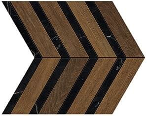 Мозаика Atlas Concorde Heartwood Brandy Marble Chevron 29.4x28.7