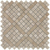 Керамическая плитка ATLAS CONCORDE marvel pro travertino silver diagonal mosaic 30.5x30.5