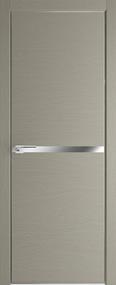 Межкомнатная дверь экошпон PROFIL DOORS 11ZN с алюминиевой кромкой (Стоун)