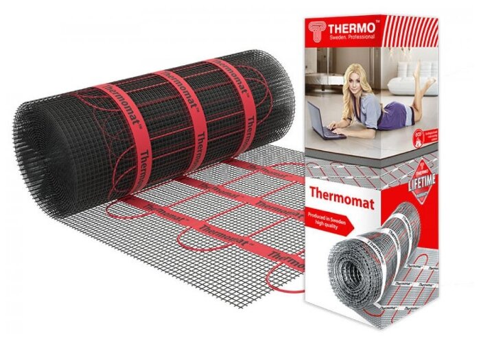 Нагревательный мат Thermo Thermomat TVK-210 3,8м2 800Вт