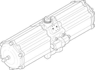 Неполноповоротный привод Festo DAPS-1920-090-RS4-F16-T6