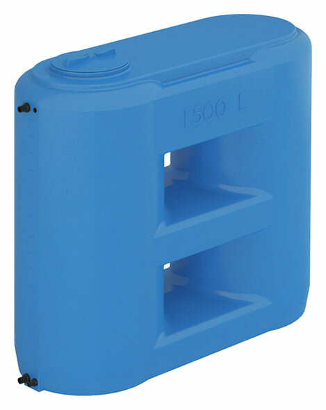 Бак пластиковый для воды Aquatech Combi W-2000 BW 2000 л с поплавком (сине-белый), Aquatech