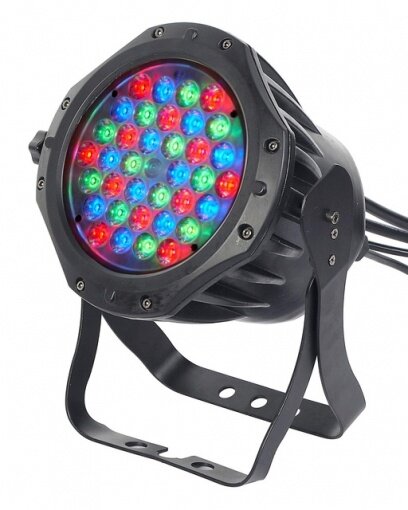 EURO DJ LED-1W RGB (25) Светодиодный светильник, 36 LEDs, 1 Вт (Red: 12, Green: 12, Blue: 12), 6 каналов DMX, IP65