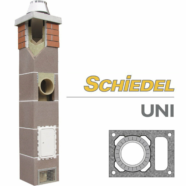 Schiedel Комплект одноходовой Шидель UNI D=30L, 9 п.м с вентиляцией