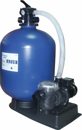 Фильтровальная установка AZUR 12, емкость диам. 560 ММ, 1,10 КВТ, 220 В, 12 М3/Ч, клапан 6-ПОЗ.