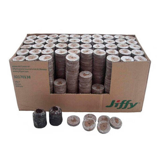 Джиффи (Jiffy) торфяные таблетки (диаметр 33мм) 2000шт, 1 шт