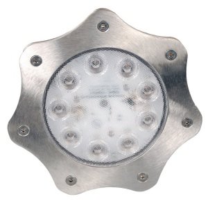 Прожектор для фонтанов светодиодный Kivilcim Lux 12 Power LED, 12 Вт, 12 В, нержавеющая сталь (свет красный)