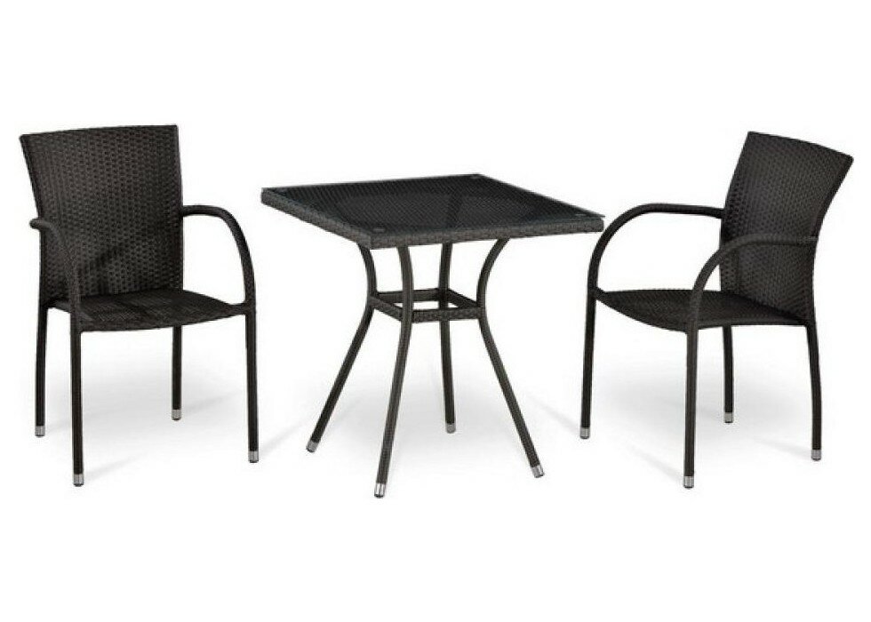 Комплекты мебели для летнего кафе T282BNT-W2390 Y282-W52 Brown 2Pcs