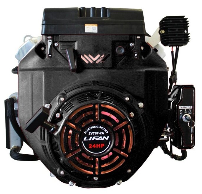 Двигатель бензиновый LIFAN LF2V78F-2A PRO, катушка 3 Ампера