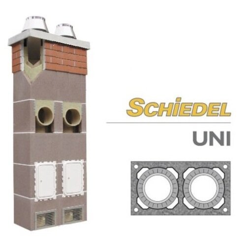 Schiedel Комплект двухходовой Шидель UNI D=1618, 12 п.м без вентиляции