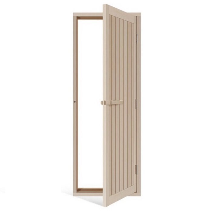 Дверь для сауны Sawo 734 4SA (700х2040 мм, деревянная глухая, с порогом, осина)