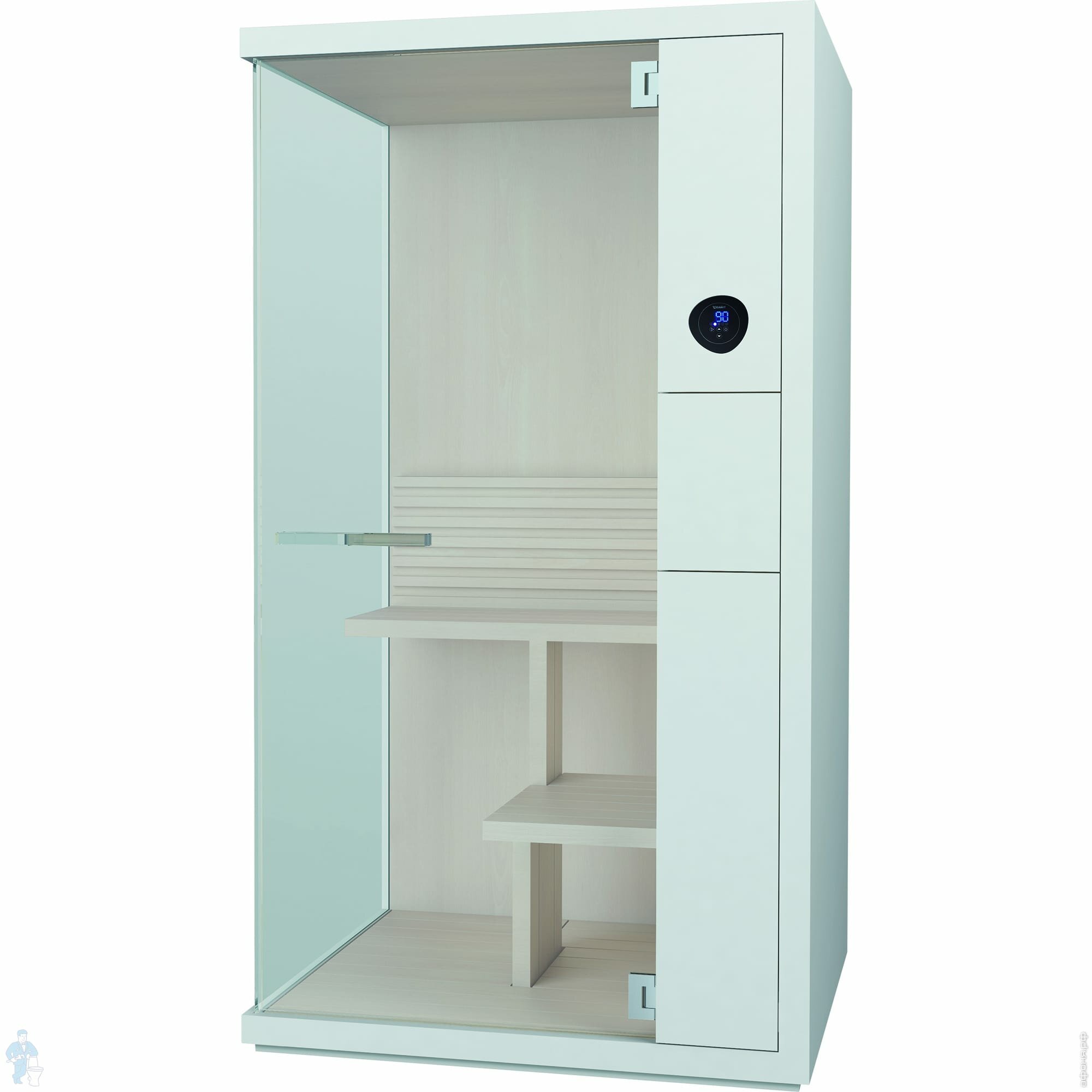 Сауна Duravit Inipi В 1175х1170х2130 пристенная, каркас белый глянец 751422001001000