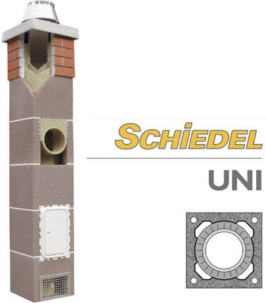 Schiedel Комплект одноходовой Шидель UNI D=30, 12 п.м без вентиляции