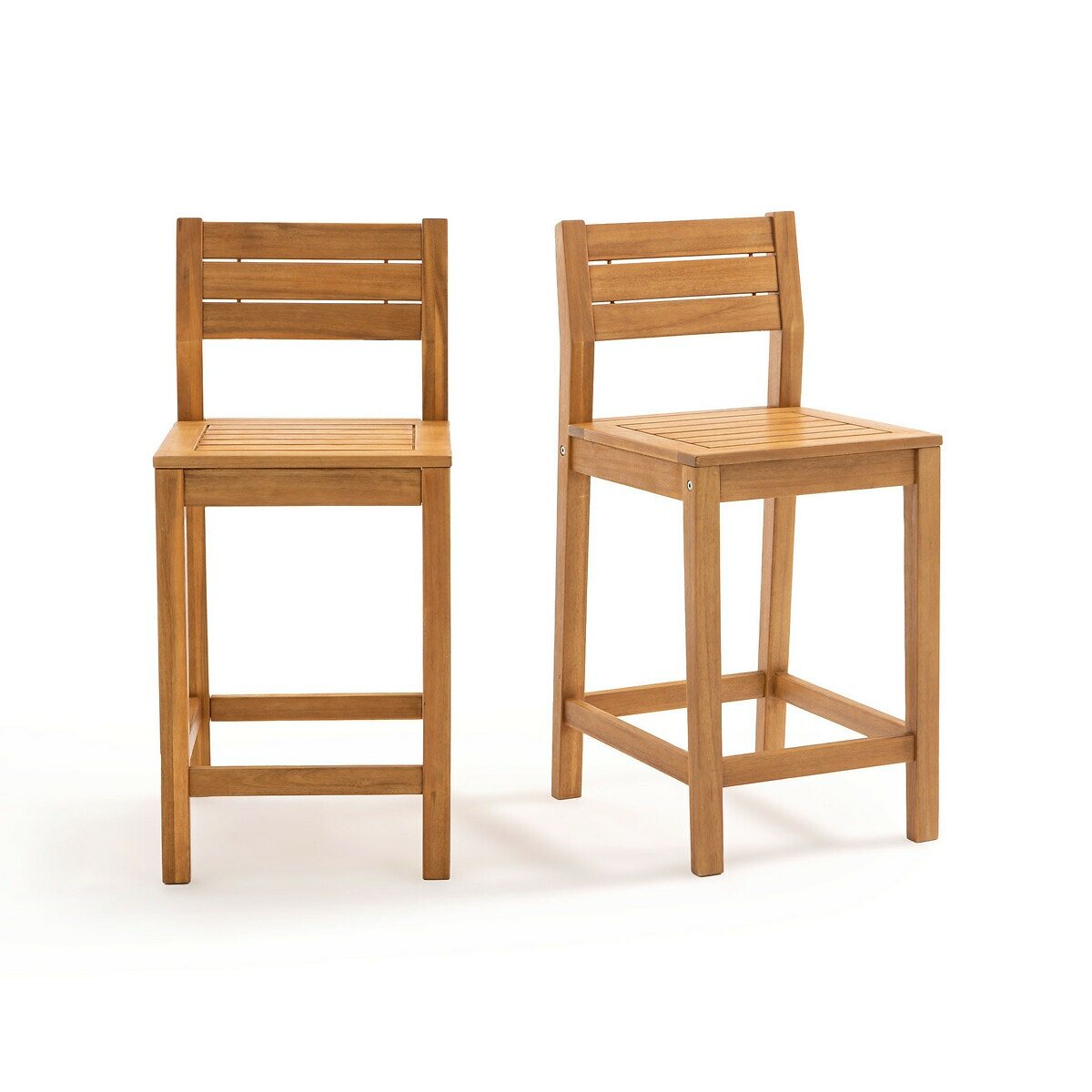 Комплект из стульев барных La Redoute Из акации Garden единый размер бежевый