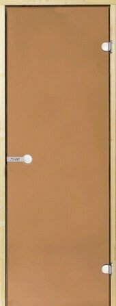 Дверь для сауны Harvia 9х19 (стеклянная, бронза, коробка сосна), D91901M