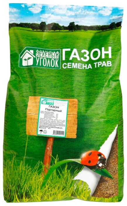 Смесь семян Газона quot;Партерныйquot; 10 кг, Зеленый Уголок