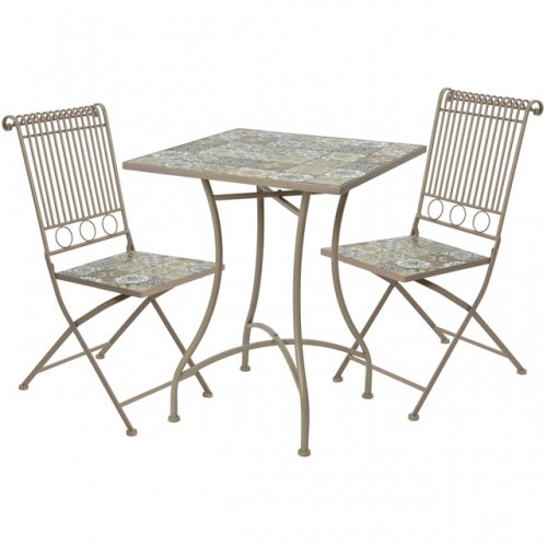 Kaemingk Комплект садовой мебели с мозаикой Гран Тулуз: 1 стол + 3 стула *