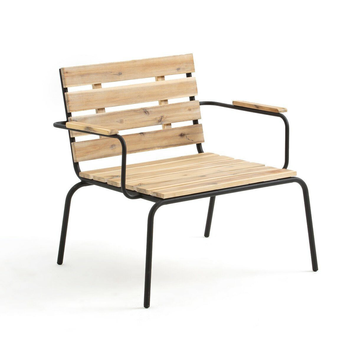 Кресло La Redoute Для сада с подставкой для ног из акации Buckley единый размер бежевый