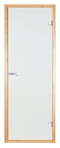 Двери стеклянные HARVIA для сауны (790х1890) 8/19 коробка сосна, прозрачная D81904M