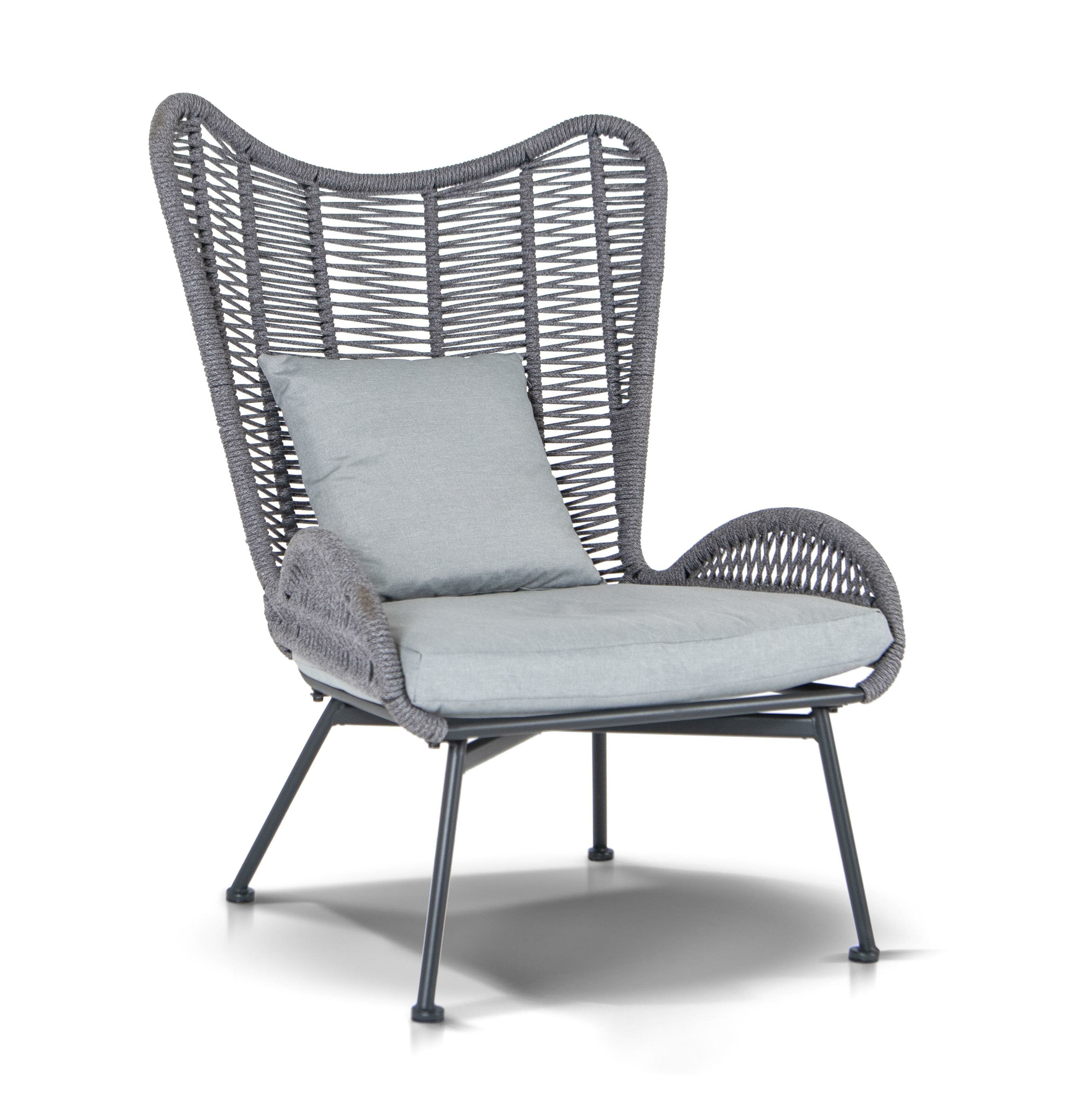 Кресло в комплекте с подушками 4SIS Мадрид темно-серый
