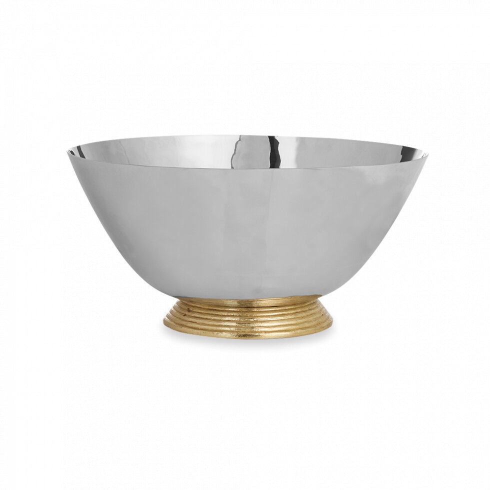MICHAEL ARAM Чаша «Золотая пшеница», диаметр: 30 см, материал: нержавеющая сталь, цвет: стальной, золотистый MAR174002 Wheat