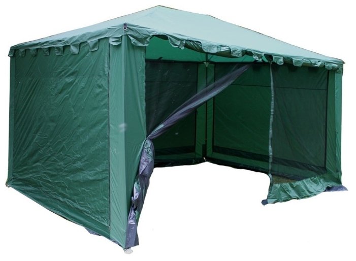 Шатер Campack Tent G-3401W, со стенками и москитной сеткой, 3.96 х 3 х 2.64 м