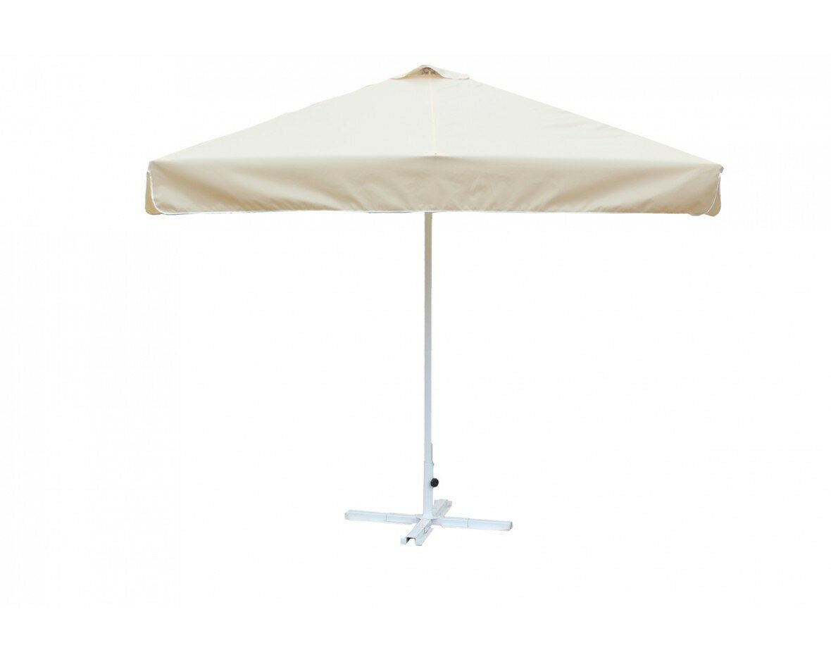 Зонт Митек 2 х 2 м с воланом (стальной каркас с подставкой, стойка 40мм, 8 спиц 20х10мм, тент OXF 300D)