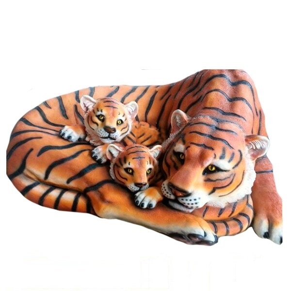 Камень Декоративный quot;Тигрица с тигрятамиquot;, 109*83*41см