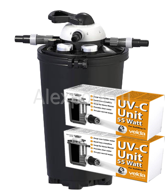 Clear Control 75, 2 х 55W UV-C Напорный фильтр