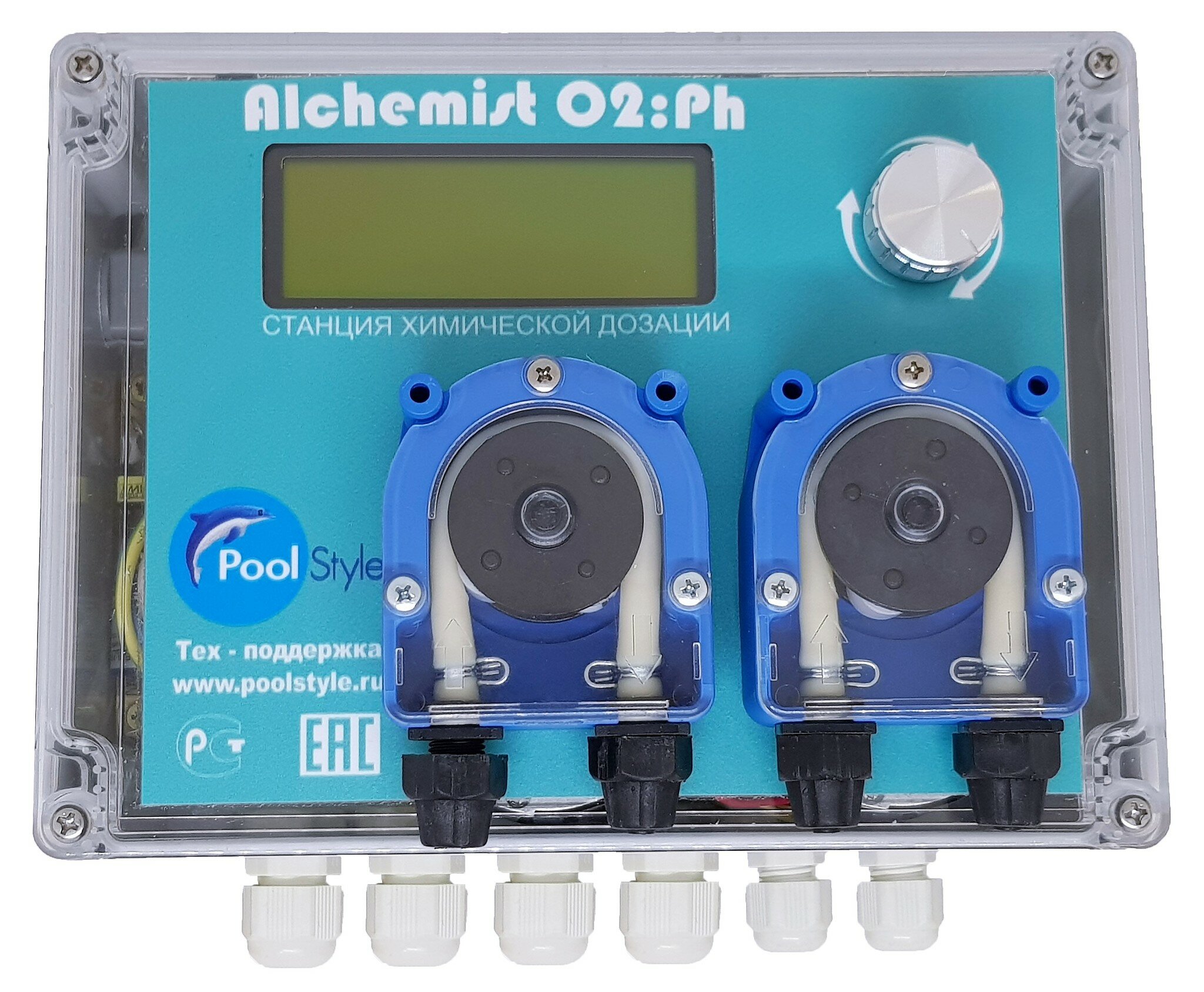 Станция дозации Pool Style O2/ph Alchemist - Дозатор для бассейна - автоматическое измерение, управление дозирования химических реагентов.